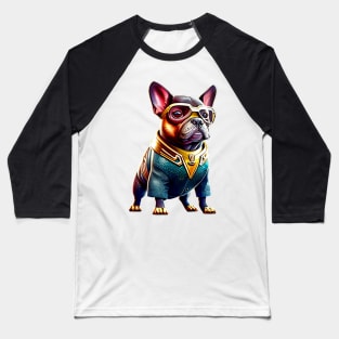 Frenchie in Oceanic Heroic Attire Version 3 Baseball T-Shirt